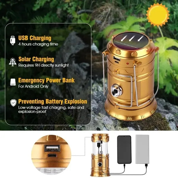 Collapsible USB Rechargeable  Camping Lantern