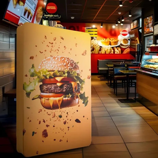3D Fabric Banner Stand with Round Corners - 6.5' x 8'