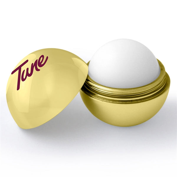 Metallic Finish Round Lip Balm