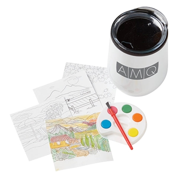 Adult Paint Set and Wine Tumbler