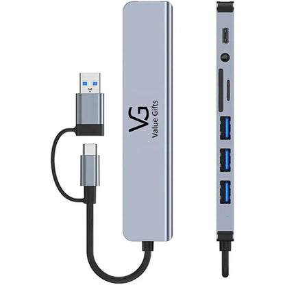 8 In 1 USB C Hub Docking Station