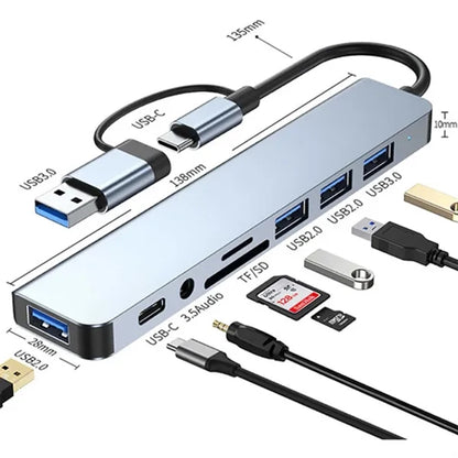8 In 1 USB C Hub Docking Station