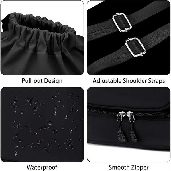 Waterproof Badminton Racket Backpack with Shoe Compartment.