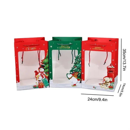 Christmas Gift Paper Bag With Handle
