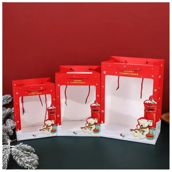 Christmas Gift Paper Bag With Handle