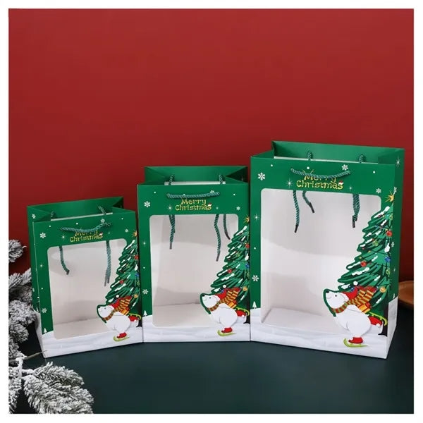 Christmas Gift Paper Bag With Handle