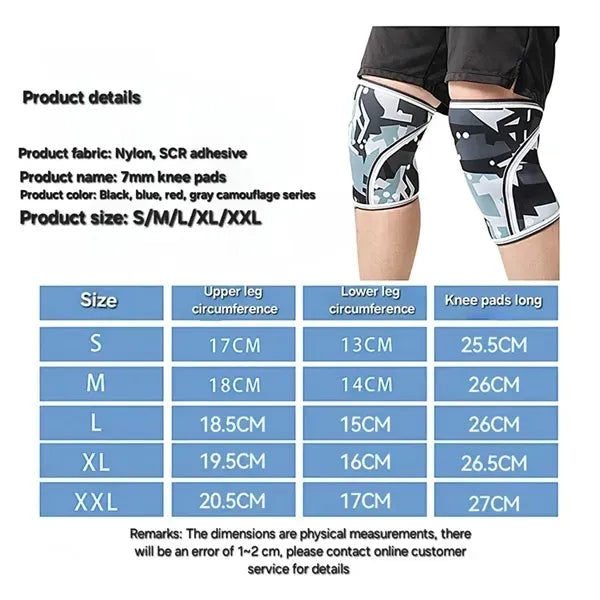 7mm Neoprene Compression Knee Braces
