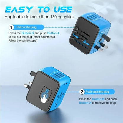 5 in 1 Worldwide Travel Adapter