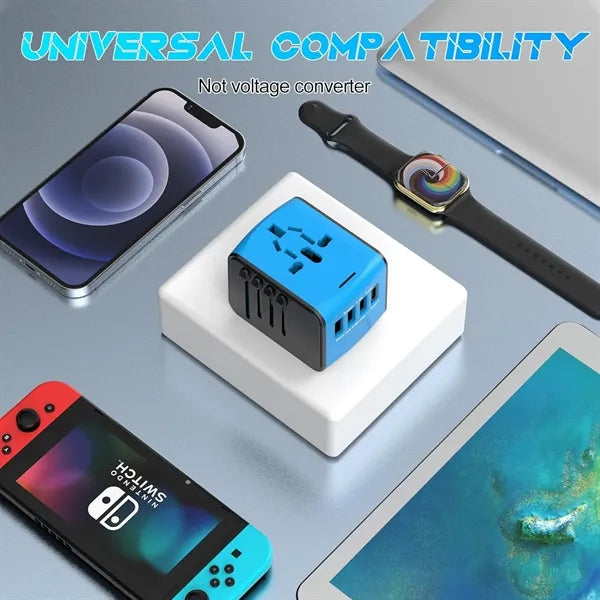 5 in 1 Worldwide Travel Adapter