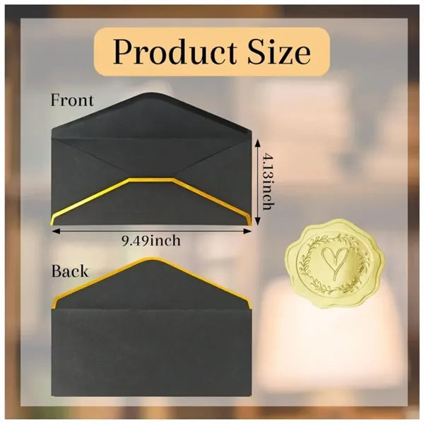 Business Envelopes with Gold Border