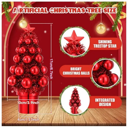 Mini Christmas Trees with Ball