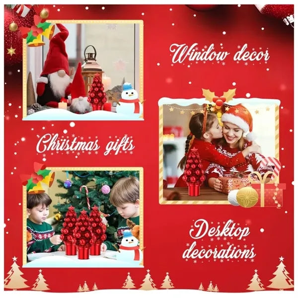 Mini Christmas Trees with Ball