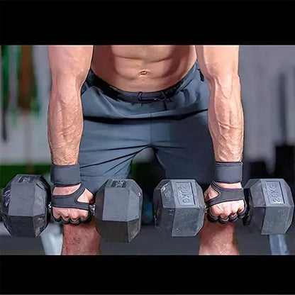 Padded Weight Lifting Gloves with Wrist Wraps Support
