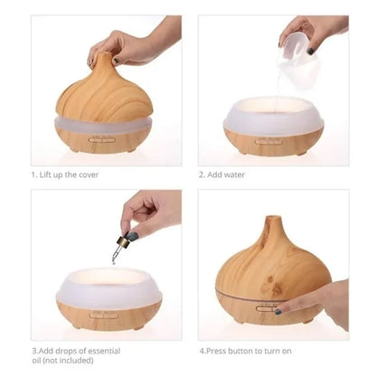 500ML Aroma Diffuser Desktop Humidifier with Remote Control