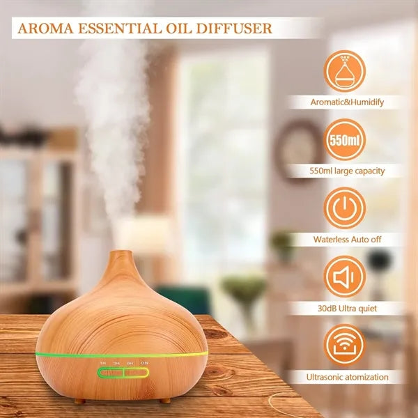 500ML Aroma Diffuser Desktop Humidifier with Remote Control