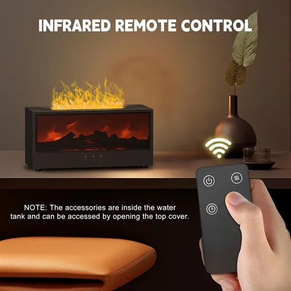 150ML Fireplace Flame Air Diffuser Humidifier with Remote