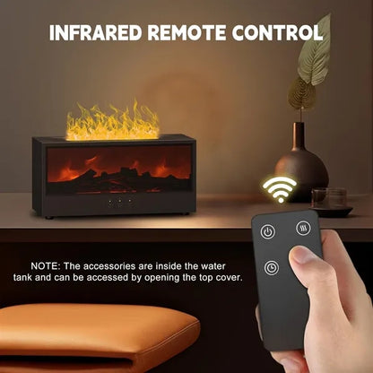 150ML Fireplace Flame Air Diffuser Humidifier with Remote