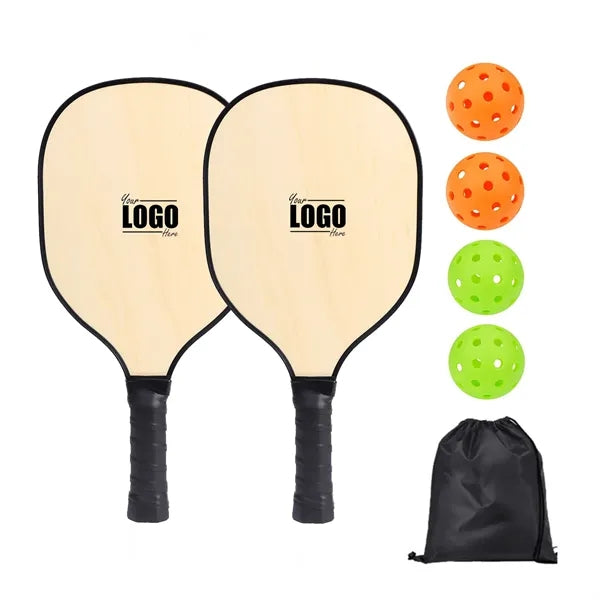 Pickleball Wooden Paddles Set of 2