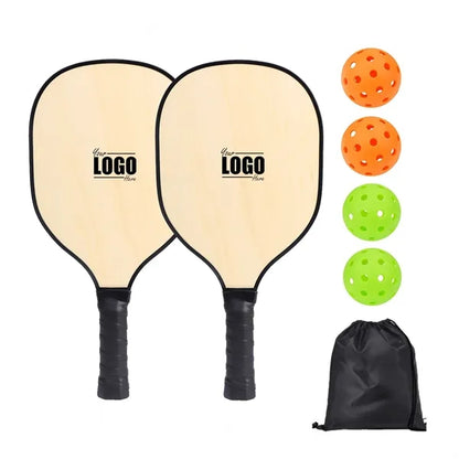 Pickleball Wooden Paddles Set of 2