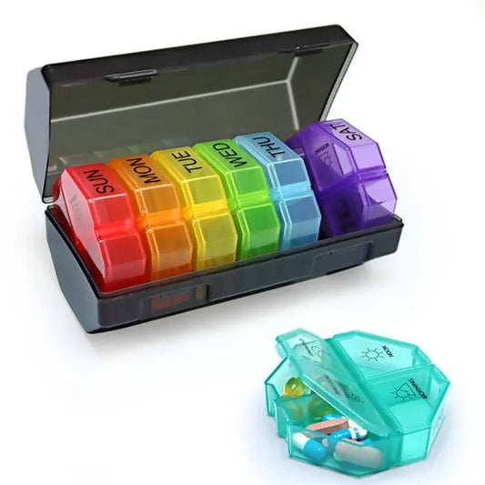 4 Times a Day Pill Case Weekly Pill Organizer Box