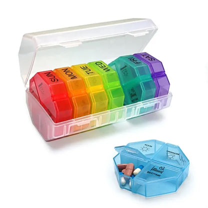 4 Times a Day Pill Case Weekly Pill Organizer Box