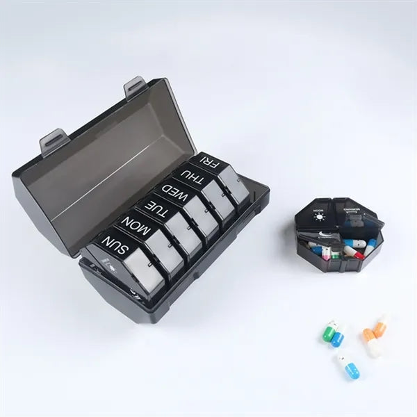 4 Times a Day Pill Case Weekly Pill Organizer Box