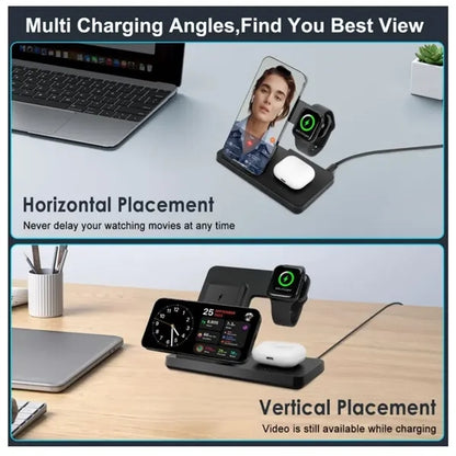 3 in 1 Foldable Wireless Charger Station