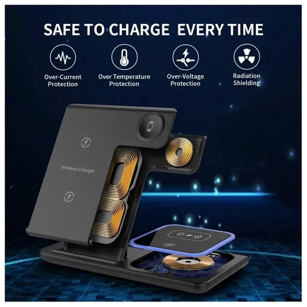 3 in 1 Foldable Wireless Charger Station