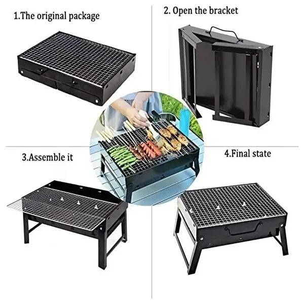 Lightweight Folding BBQ Charcoal Grill Tool