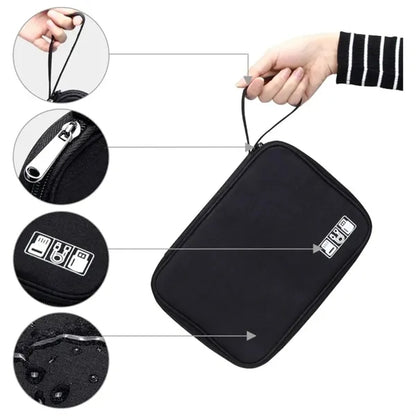 Travel Cord Cable Organizer Case