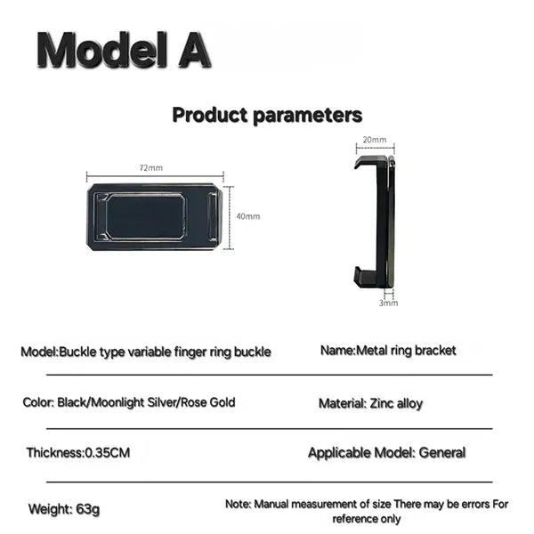 Back Clip Type 360 Folding Bracket, Cell Phone Stand