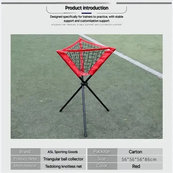 Portable and Foldable Baseball Basket, ball Caddy