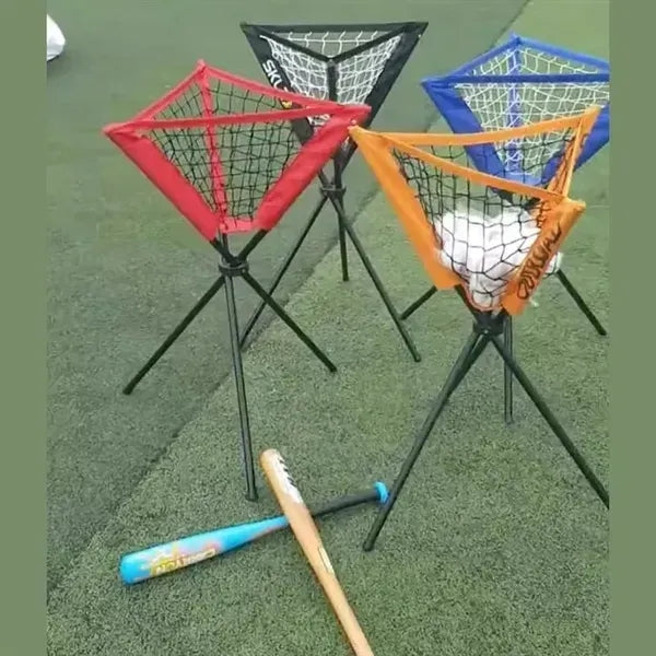 Portable and Foldable Baseball Basket, ball Caddy