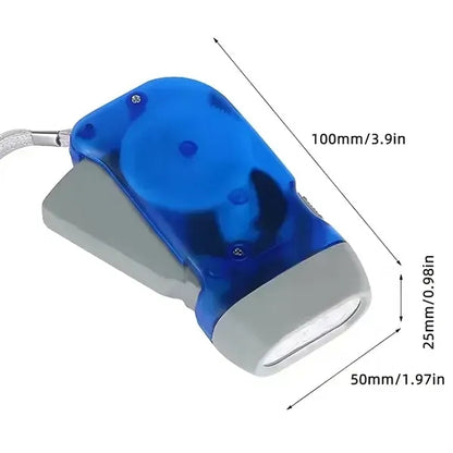 LED Hand Press Crank Emergency Torch / Flashlights
