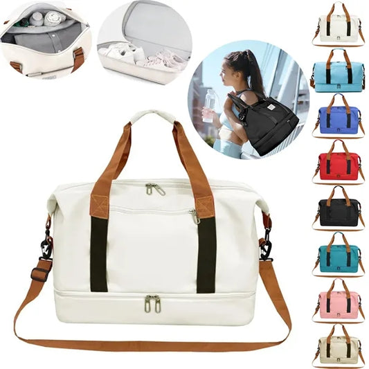 Travel Duffel Bag with Wet Pocket