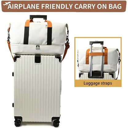 Travel Duffel Bag with Wet Pocket