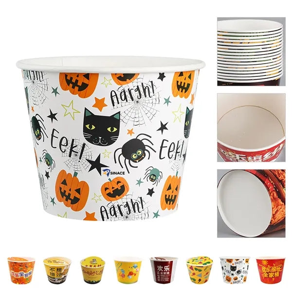 Custom 150 oz Fried Chicken Paper Bucket