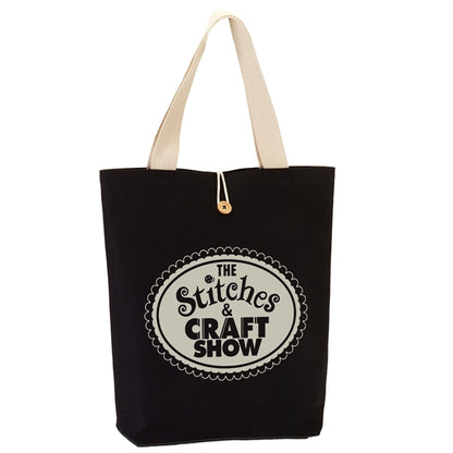 11.5 oz. Cotton Canvas Button-Up Tote Bag