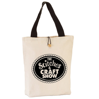 11.5 oz. Cotton Canvas Button-Up Tote Bag