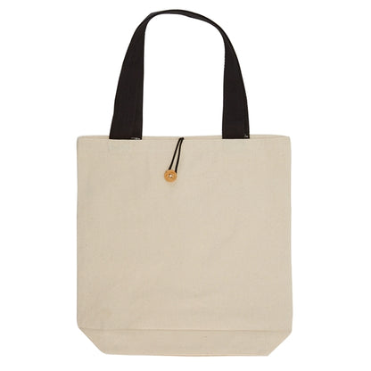 11.5 oz. Cotton Canvas Button-Up Tote Bag