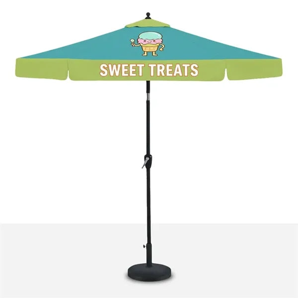 Aluminum Commercial Market Umbrella w/ Crank & Auto-Tilt