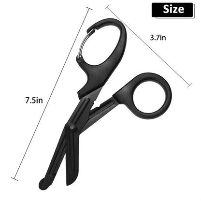 Medical scissors with carabiners