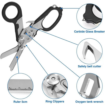 6 in 1 Multifunctional Trauma Shears Foldable