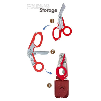 6 in 1 Multifunctional Trauma Shears Foldable