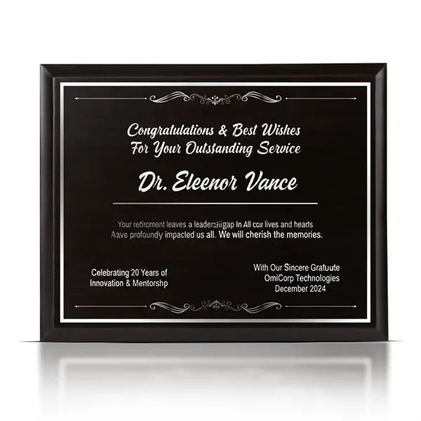 Customized Vertical & Horizontal Wooden Plaque Award