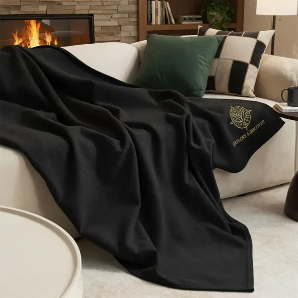 290GSM Embroidered Throw Blanket ( 50" X 60" )