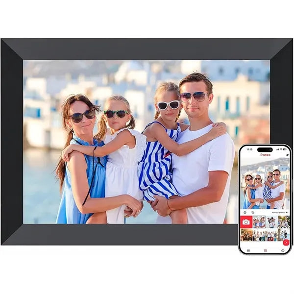 Frameo Wooden Digital Photo Frame-10.1"