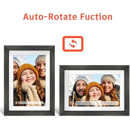Frameo Wooden Digital Photo Frame-10.1"