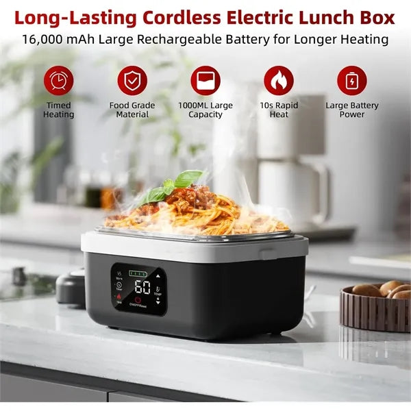 16,000 mAh Cordless Electric Lunch Box