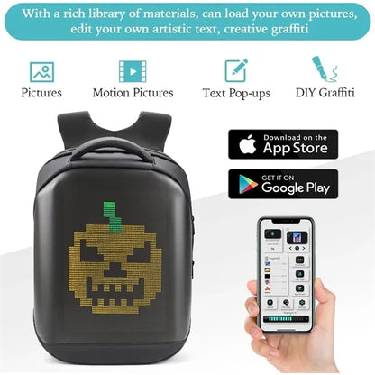Led Backpack with Programmable Screen